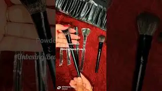SKINPLUS Professional Wood Makeup Brushes Set With Leather Storage Pouch