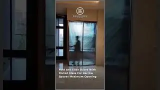 Fold & Slide Fluted Glass Doors: The Smart Way to Maximize Tight Spaces! #glassdesign