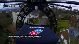 Domino's DomiCopter Pizza Drone Test Flight