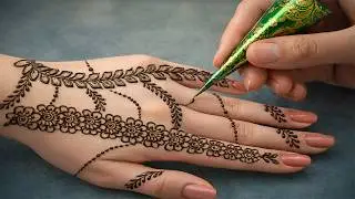 Mehndi design simple back hand | Anisha mehndi magic