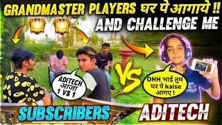 Grandmaster Players are home ❤️🤯 - Custom Challenge 🤣 - Who will win - Garena Free Fire