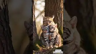 Bobcat Smooches Two Adorable Baby Bobcats | Wildlife Bonding in HD