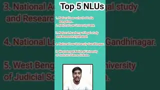 Top 5 National Law University , NLUs