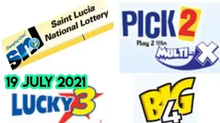 Saint Lucia National Lottery Pick 2/Lucky 3/Big 4 Best Number for ( 19 July 2021 ) just try