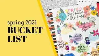 Happy Planner | Spring 2021 Bucket-list Planner Page | The Secret Planning Society