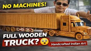 लकड़ी से बनी Truck 😲 | Handcrafted Wooden Truck Art 