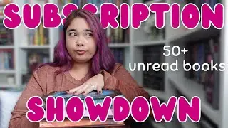 Subscription Showdown announcement | reading down my physical subscription box TBR
