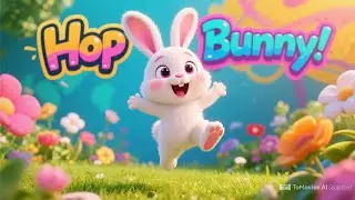 Hop Hop Bunny Song 🐰 | Fun Bunny Nursery Rhyme for Toddlers & Kids | Animal Songs