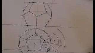 Dodecaedro en sistema diédrico