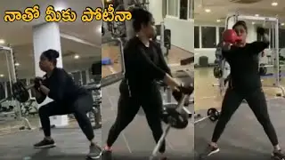 Actress Pragathi Aunty Latest Workout Video || #Pragathi