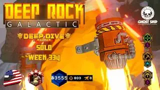 Deep Rock Galactic - Solo Engineer Elite Deep Dive [Week 334] (Cold Summit) Crystalline Caverns