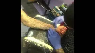 Scrim and ruby getting tattooed 2015