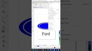 How to create a Ford Logo in CorelDRAW? #icsa #tutorial #coreldraw #graphics  #adobeillustrator