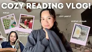 cozy reading vlog 🕯️☕️📖 cozy hobbies, baking, reading journal & book talk