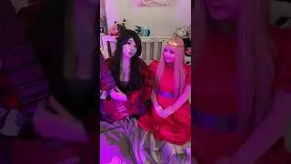 Adventure time Princess Bubblegum and Marceline cosplay duo ! #cosplay #adventuretime #cosplayer