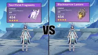 Nod-Krai Craft Weapon is GOOD for Lauma?? - Sacrifical vs Blackmarrow // Genshin impact