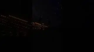 Titanic final plunge in real lighting, from boat 7 view