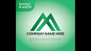 text mark logo | m a letter logo | how to design a text mark logo in illustrator