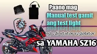 Paano mag manual test gamit ang testlight sa cdi stator regulato sa ating motor na yamaha sz