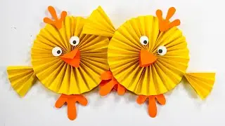 How to Make a Paper Chick Easter paper Crafts Easy paper crafts