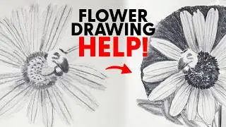 HELP My Flower Drawing!  Subscriber Submitted Drawing.