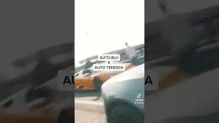 Auto blu x auto tedesca