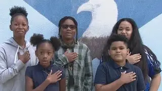 Students pay tribute at Colin Powell Academy