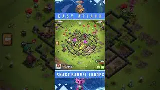 TH8 SNAKE BARREL DOMINATION! New Troop Unleashes Venomous Fury in COC!
