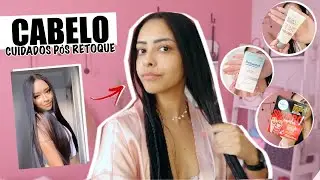 LAVANDO O CABELO COM QUÍMICA PÓS RETOQUE (RECONSTRUÇÃO E HIDRATAÇÃO)