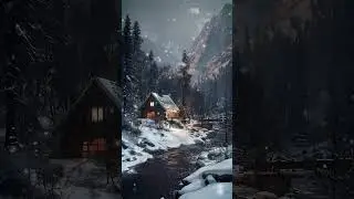 #home #house #cabin #winter #snow #snowcabin #wintercabin #winterlandscape #winterwonderland #valley