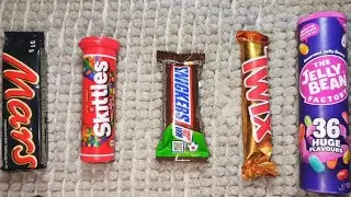ASMR Most Popular Candy Unboxing | Rainbow Lollipops, Jelly Beans, Chocolate | Satisfying ASMR