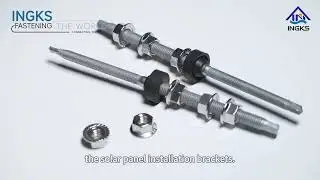 Stainless Steel Self Drilling Hanger Bolt with EPDM Washers#Solar Hanger Bolt EPDM Sealing Washers