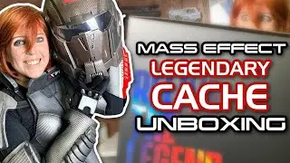 Unboxing the Mass Effect Legendary Edition Cache + Size Comparison in N7 Armor!