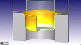 Cylindrical Cup Deep Drawing Simulations