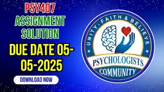 Psy407 Assignment Solution 2025 Due Date 05 May 2025 External & Internal Locus Cause