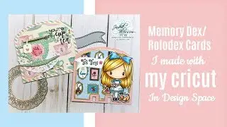 Memory Dex Rolodex Cards with My Cricut