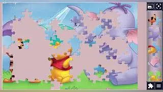 Rainy day fun with winnie the pooh Tigger & Heffalump🐻☂️☂️🐯🐘🌈✨️🪄//jigsaw puzzles🧩//puzzlesArt🧩//