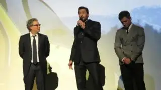 Eddie the Eagle European Premiere Intro: Hugh Jackman, Taron Egerton and Eddie Edwards