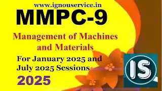 IGNOU MMPC-9 Solved Assignment 2025 for January 2025 and July 2025 Sessions