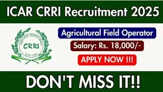 Agriculture Field Operator Requirment 2025 By khagapati Sir  Only Walk interview No Exam No Fees 