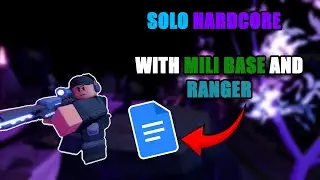 Solo Hardcore On Unknown Garden With Military Base (After Nerf) | Tower Defense Simulator