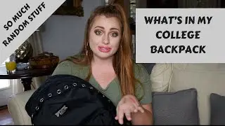 WHAT'S IN MY BACKPACK | VICTORIA'S SECRET PINK BACKPACK TOUR