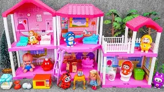 61 Minutes Satisfying with Unboxing Full Cute Pink Toys, House Playset Collection | ZoZo ASMR Love