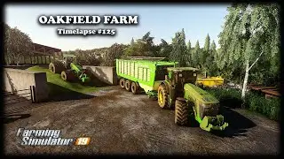 Mowing/collecting clover, making clover silage, cutting trees | Oakfield farm | FS19 Timelapse #125