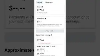 Facebook Monthly income this month