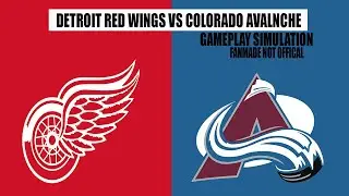 Detroit Red Wings vs Colorado Avalanche | Gameplay Simulation