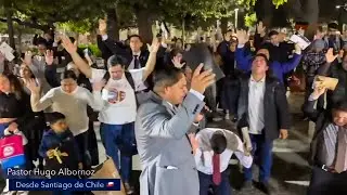 SEGUIMOS EVANGELIZANDO EN LA PRINCIPAL PLAZA DE SANTIAGO 🇨🇱 PASTOR HUGO ALBORNOZ