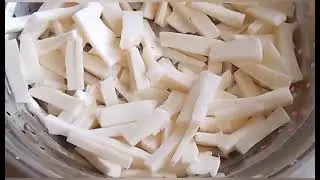 Tasty and Crispy Tapioca chips || Kerala Kappa Fry #tapioca #food #chips
