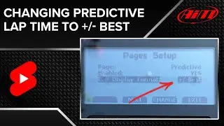 Change your AiM Solo 2 from predictive lap time to +/- best #shorts