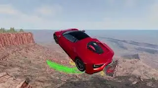 Jump off the Cliff to Get Score BeamNG drive